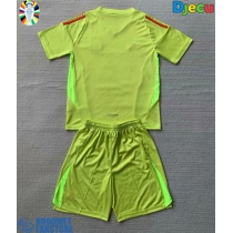 Italija Golmanski Domaci Dres za djecu EP 2024 Kratak Rukav (+ Kratke hlače)